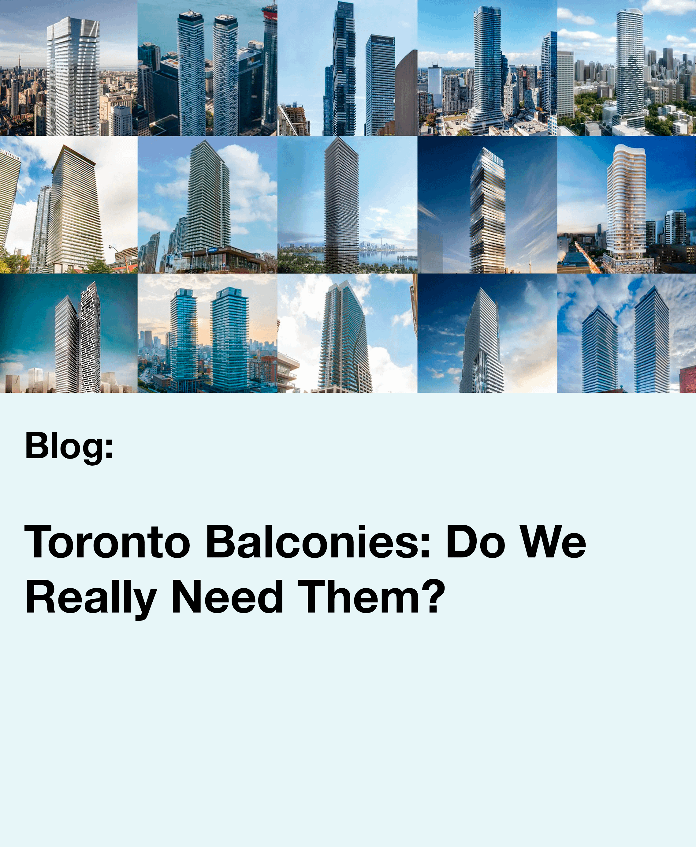 Toronto Balconies - Outside In